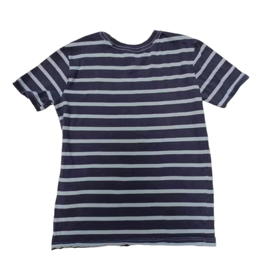 Tommy Bahama Striped Blue Short Sleeve Shirt Size Large